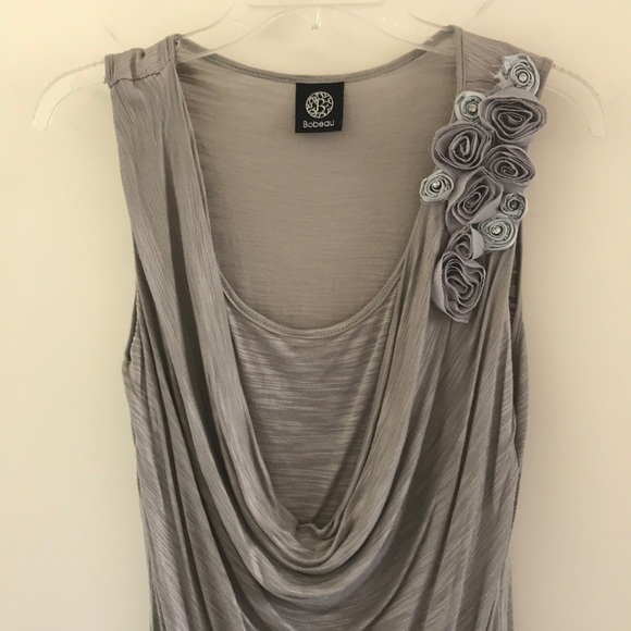 Bobeau Embellished Cowl-Neck Tank - Picture 3 of 14